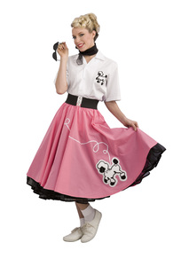 Pink 50's Poodle Skirt